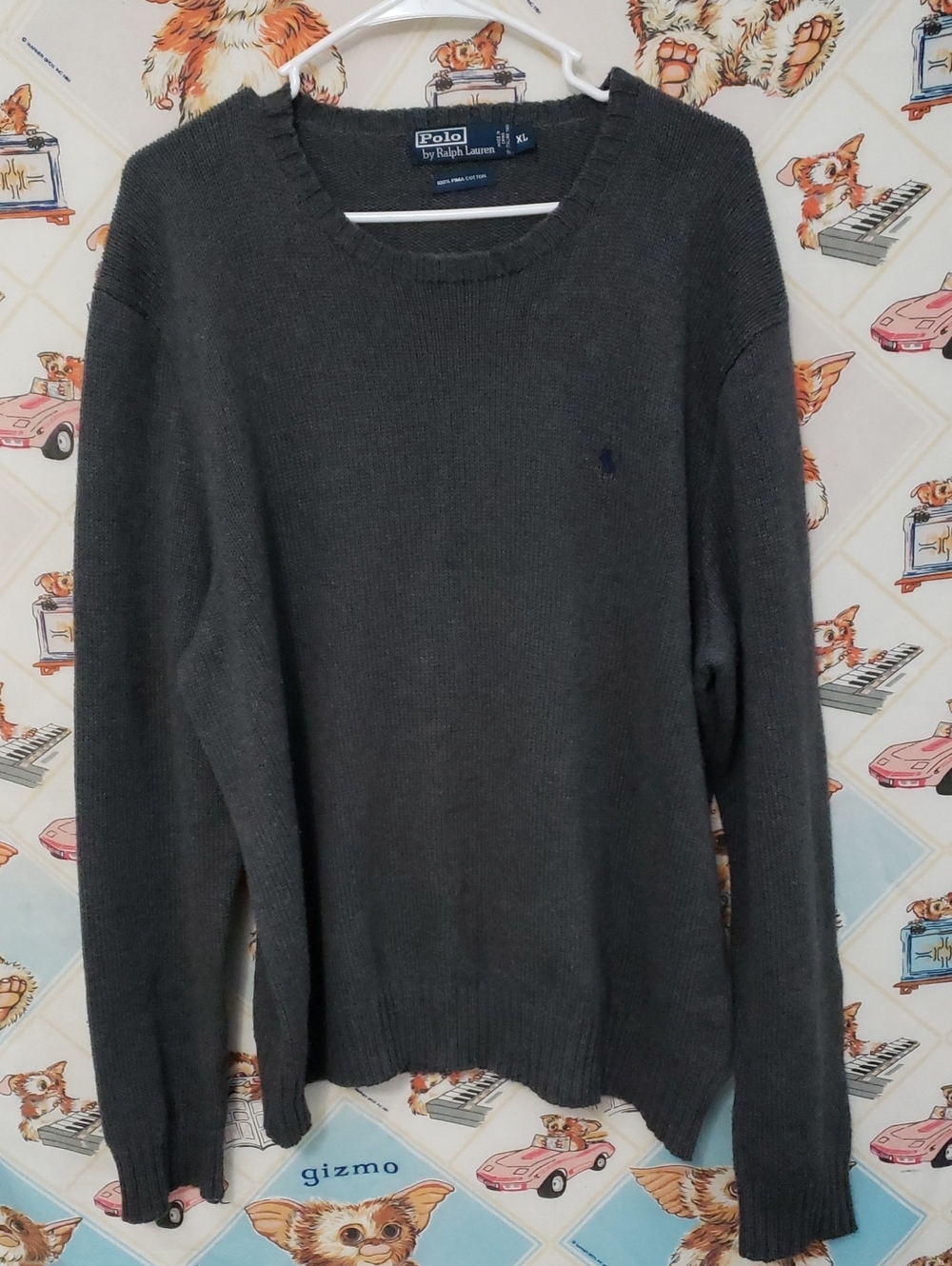 Polo by Ralph Lauren Men's Crewneck Sweater - Charcoal Gray XL